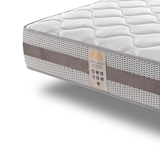 Colchão Viscoelástico 135x190 cm E-Imperial - Altura +- 28 cm - Alta firmeza - Tecido Imperial Stretch e acolchoamento Adapt+ para um descanso confortável e reparador - Borda 5D ultra-respirável