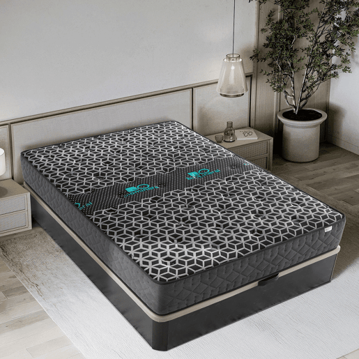 Colchão Viscoelástico 135x190 cm BioMineral - Altura +- 26 cm - Firmeza MédiaAlta - Excelente Adaptabilidade e Suporte Independente - Espuma Viscoelástica de Alta Densidade