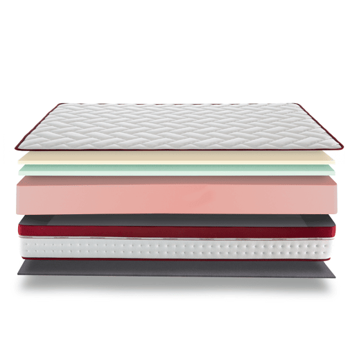 Colchão de espuma 150x190 cm Velvet - Altura +- 21 cm - Firmeza médiaalta - Compatível com camas auxiliares - Suporte progressivo - Espuma Viscosoft - Núcleo HR de alta durabilidade