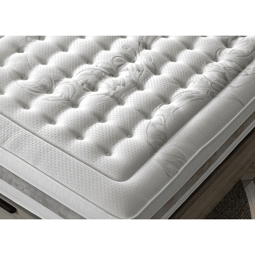 Colchão Viscoelástico 105x200 cm Luxu - Altura +- 27 cm - Núcleo HR - Firmeza MédiaAlta - Sistema Estabilizador TST - Tecido Argentum Stretch com iões de prata antibacterianos