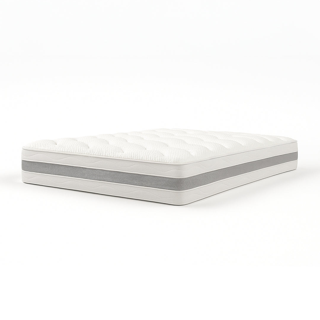 Colchón 80x190 ergonómico y transpirable 20 cm | confort natural y diseño escandinavo de alta firmeza | made in italy | the white stone