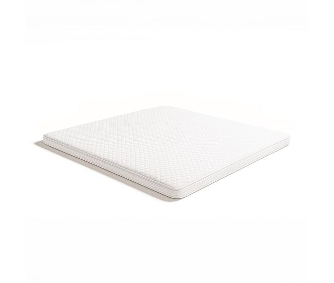 The white stone sobrecolchón 90x200 en espuma viscoelástica con altura de 5 cm | transpirable e hipoalergénico | producto en italia