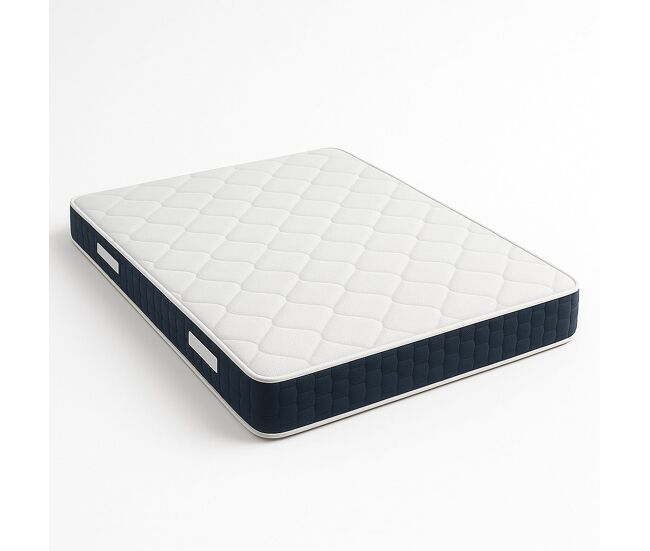 The white stone colchón 80x190 cm, altura 30 cm, con muelles ensacados y memory foam | hipoalergénico y transpirable | materiales certificados made in italy