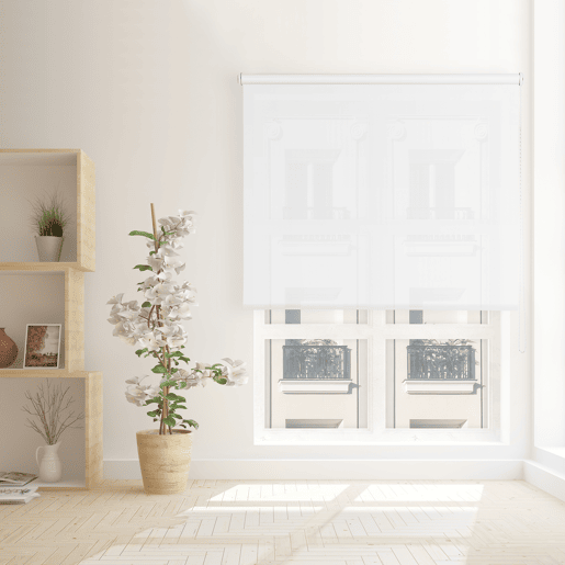 Estore de Rolo Screen Abertura 10% Branco 120 X 250cm Estore de Rolo Screen Abertura 10% Branco 120 X 250cm