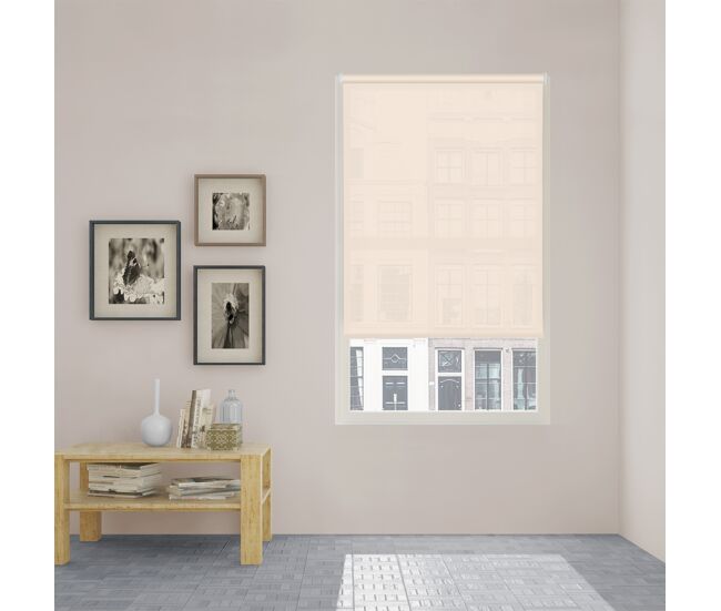 Estor enrollable easy fix screen apertura 10% beige 45 x 190cm