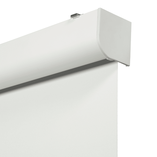 Estore de Rolo com sistema de mola con Cajón Opaco Branco 120 X 190cm