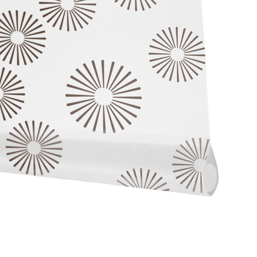 Estore de Rolo Estampado Pasodoble Branco y Marrom 180 X 250cm Estore de Rolo Estampado Pasodoble Branco y Marrom 180 X 250cm