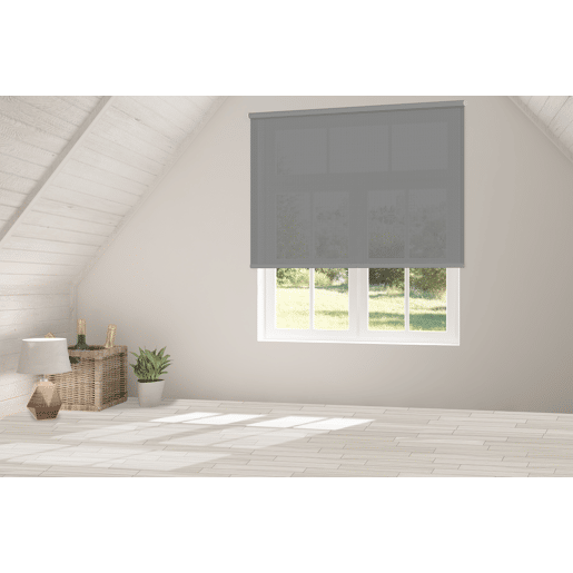 Estore de Rolo Screen Abertura 10% Perla Cinza 90 X 190cm Estore de Rolo Screen Abertura 10% Perla Cinza 90 X 190cm