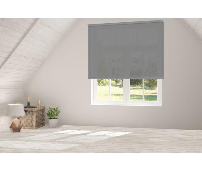 Estor enrollable screen apertura 10% perla gris 165 x 190cm