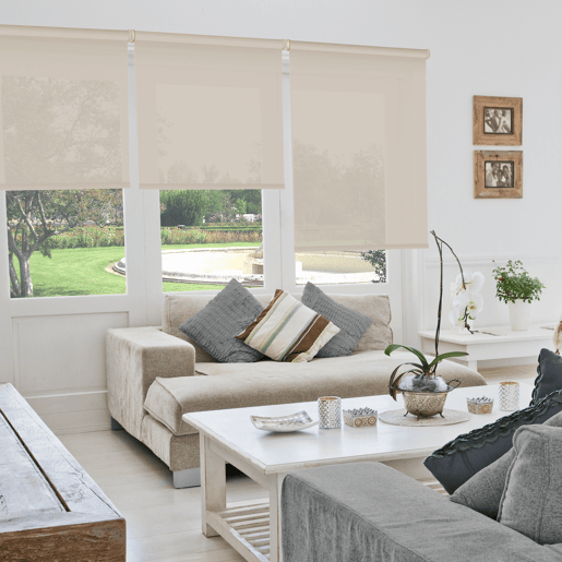 Estore de Rolo Screen Abertura 10% Linen Sand 75 X 190cm