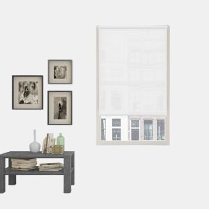 Estore de Rolo Easy Fix Screen Abertura 10% Branco 45 X 190cm