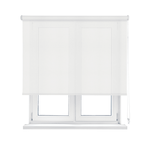 Estore de Rolo Easy Fix Screen Abertura 10% Branco 45 X 190cm