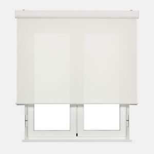 Estore de rolo com sistema de mola com caixa Screen Abertura 10% Branco 135 X 190cm