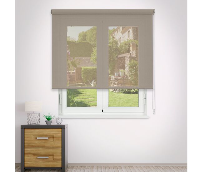 Estor enrollable screen apertura 10% pebble 165 x 250cm