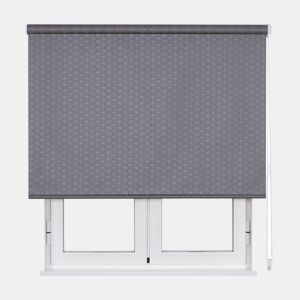 Estore de Rolo Translúcido Link Bright Brass Cinza 120 X 190cm