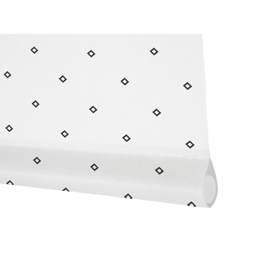 Estore de Rolo Estampado Twist Branco e Preto 90 X 250cm Estore de Rolo Estampado Twist Branco e Preto 90 X 250cm