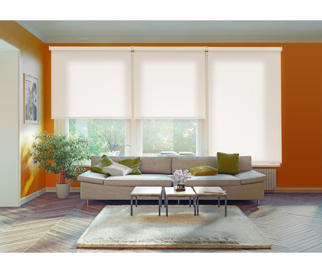 Estor enrollable traslúcido ecofuture blanco 120 x 250cm