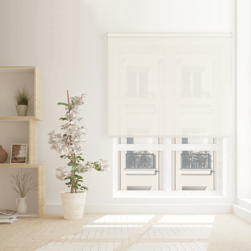 Estore de Rolo Screen Abertura 10% Branco Linho 150 X 250cm Estore de Rolo Screen Abertura 10% Branco Linho 150 X 250cm