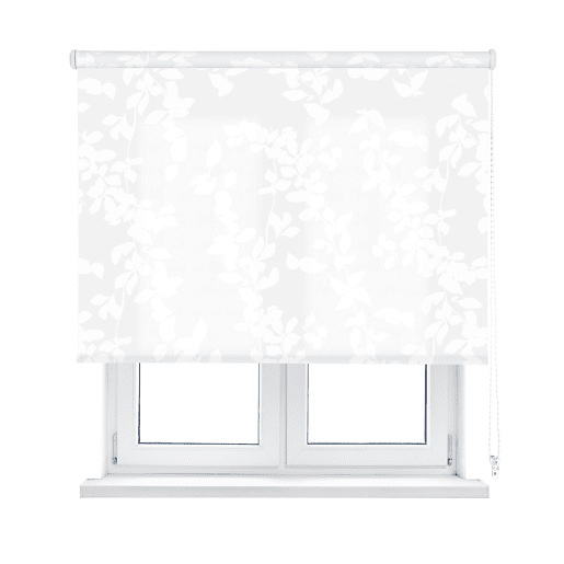 Estore de Rolo Translúcido Estampado Polar Branco 120 X 190cm