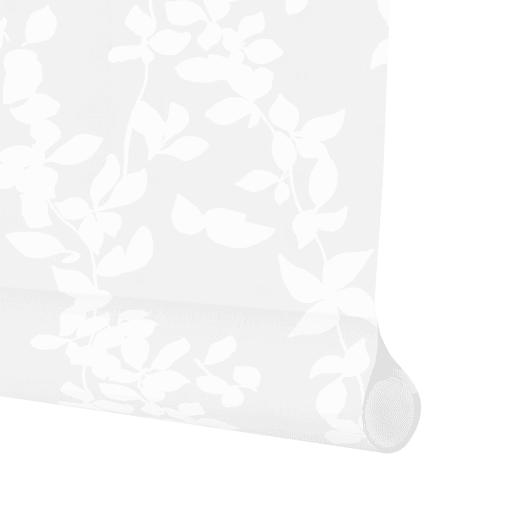 Estore de Rolo Translúcido Estampado Polar Branco 120 X 190cm