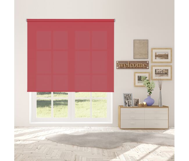 Estor enrollable traslúcido l2000 granate 150 x 250cm