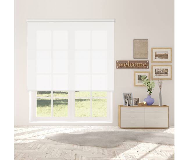 Estor enrollable traslúcido shape blanco 220 x 250cm