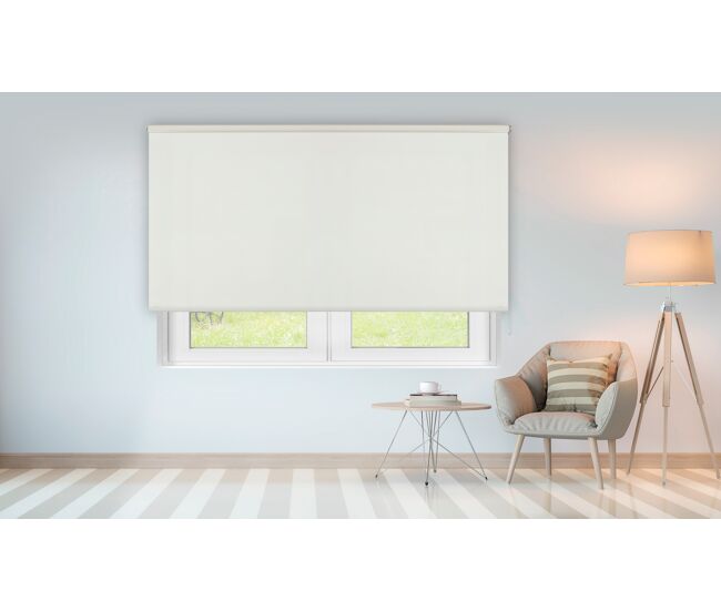 Estor enrollable traslúcido chela blanco 220x250