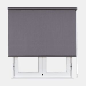 Estore de Rolo Translúcido Metallics Cinza 120 X 190cm