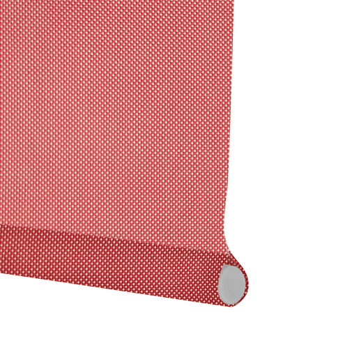 Estore de Rolo Screen Abertura 10% Prata e Vermelho 105 X 250cm