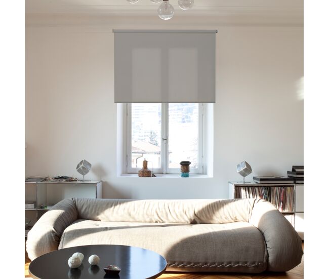 Estor enrollable traslúcido l2000 gris 135 x 250cm