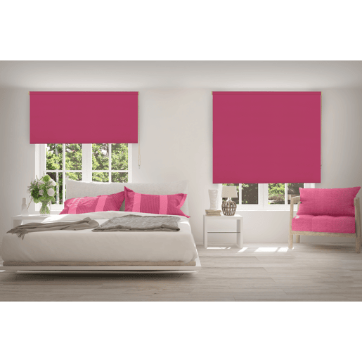 Estore de Rolo Opaco Fucsia 105 X 250cm Estore de Rolo Opaco Fucsia 105 X 250cm