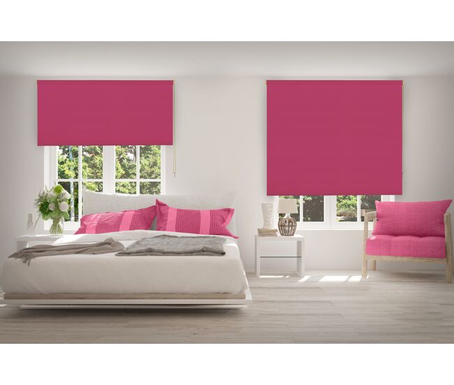 Estor enrollable opaco térmico fucsia 120 x 250cm
