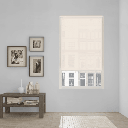 Estore de Rolo Easy Fix Screen Abertura 10% Branco Linho 45 X 190cm Estore de Rolo Easy Fix Screen Abertura 10% Branco Linho 45 X 190cm