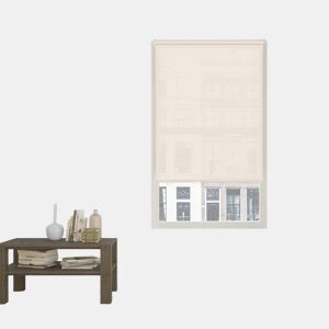 Estore de Rolo Easy Fix Screen Abertura 10% Branco Linho 45 X 190cm