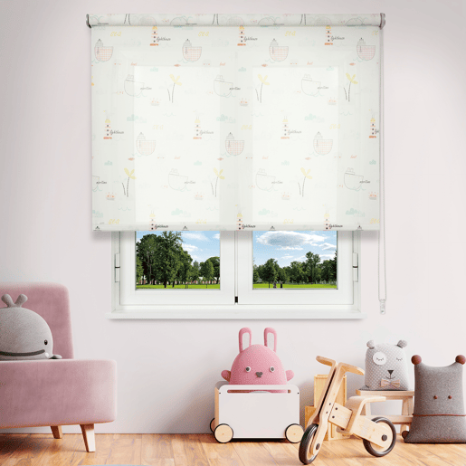 Estore de Rolo TranslĂșcido Sailor Branco 105 X 250cm Estore de Rolo TranslĂșcido Sailor Branco 105 X 250cm