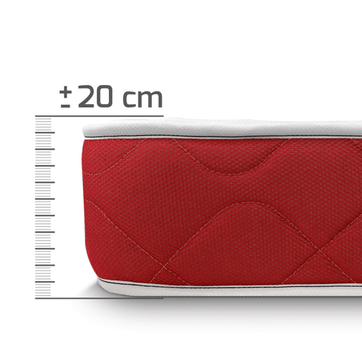 Colchão Reversível 105 x 190 Viscoelastic Lite Reversible, com Viscogel, Firme e Confortável, Anti-ácaros e Hipoalergénico
