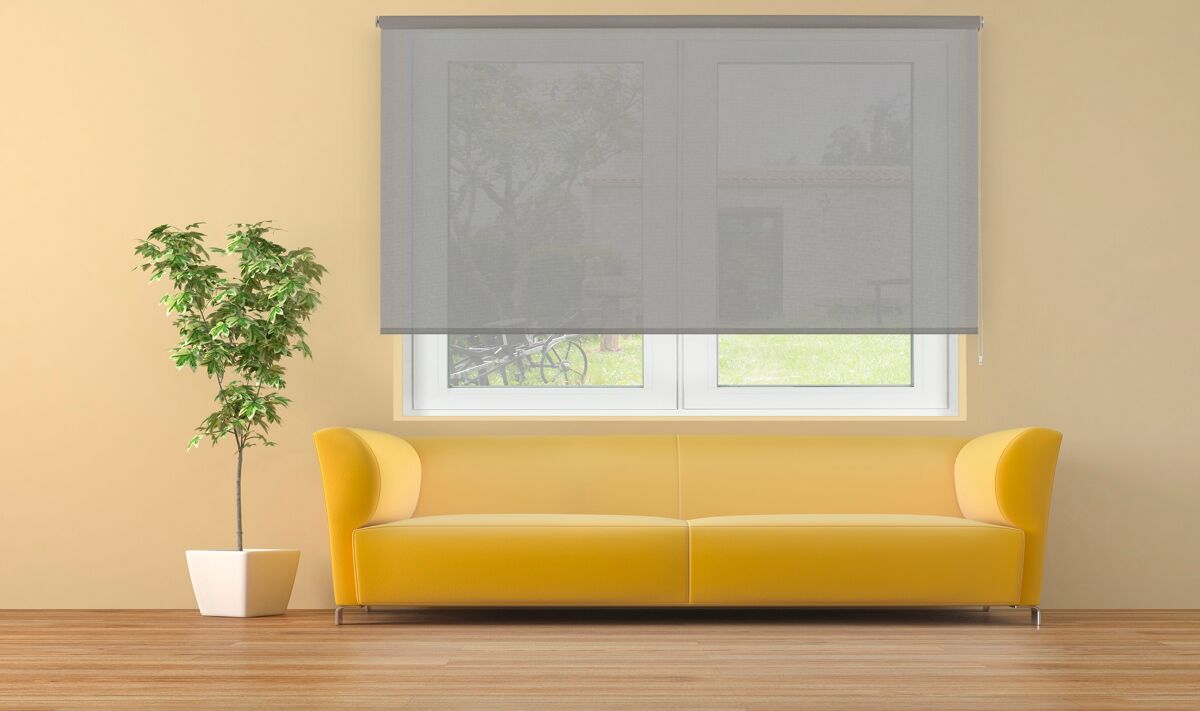 Estor enrollable traslúcido cotton gris 220 x 250cm