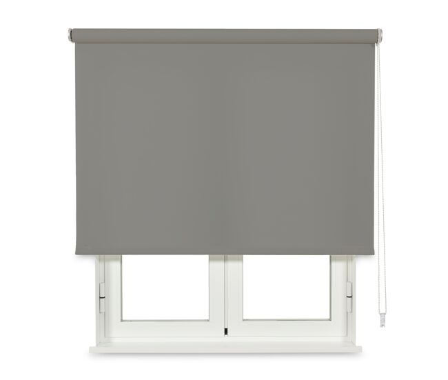 Estor enrollable traslúcido chela gris 90x250