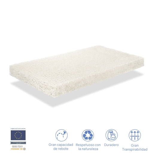 Colchão berço 70X140 ORGANIC OCEAN BREATHAIR - 11 CM - Núcleo 100% Lavável, respirável, ecológico e reciclável