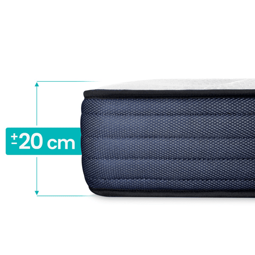 Colchão 80 x 200 Viscoelástico Reversível Kloe, Firmeza e Conforto, Lado InvernoVerão, Altura 20cm