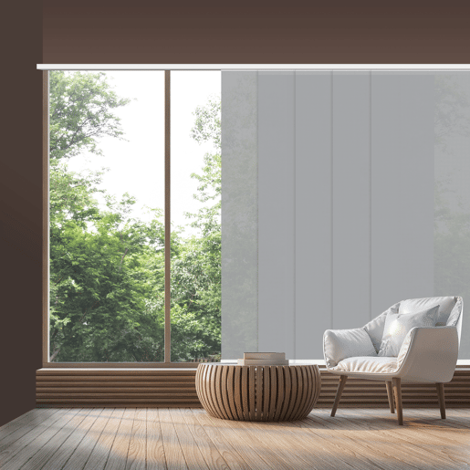 Kit Painel Japonés Screen Grau de Abertura 10% Perla Cinza 144 X 270