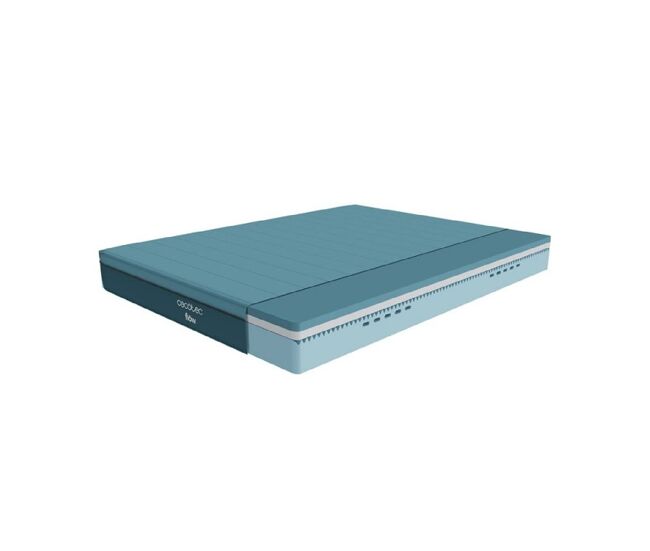 Cecotec colchón viscoelástico y enfundable flow genuine 90x190. 3 capas, altura 28 cm, firmeza alta