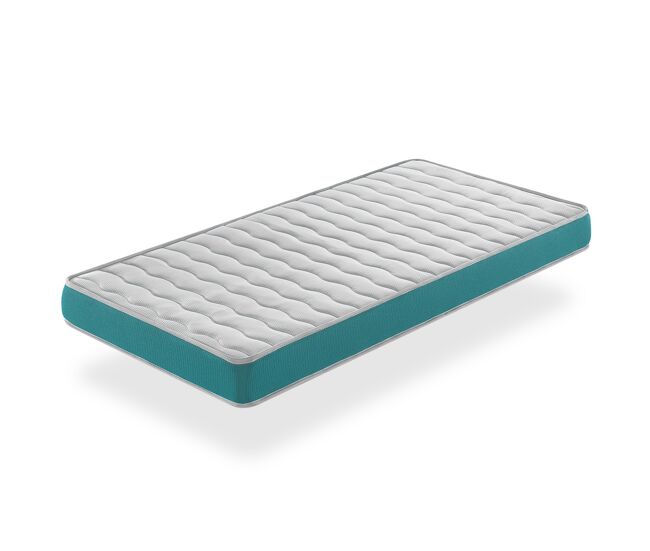 Colchon cuna 67x137 ekozen espuma, altura 11 cm, transpirable y ergonomico. firmeza ideal para bebes
