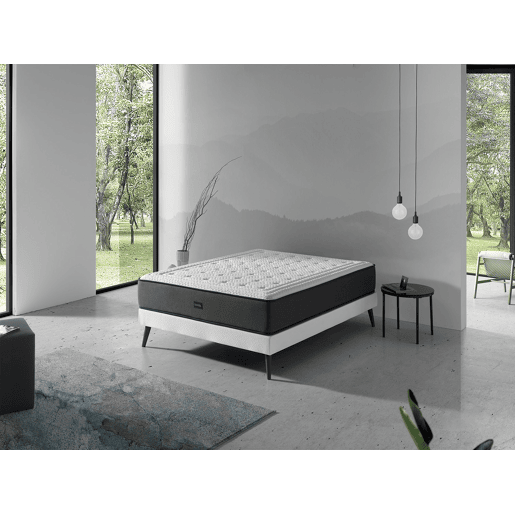 Colchão viscoelástico com MOLA OLYMPO 90X200, Altura 30 CM, Viscoelástico, ergonómico, híbrido e molas. Firmeza 35 Médio