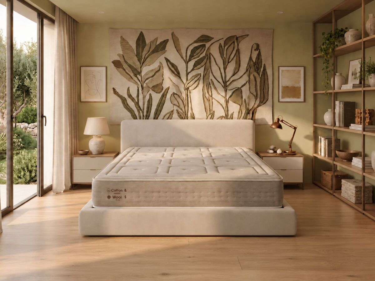 Colchón de espuma dormissimo natura organic spring 150x180 altura 28 cm