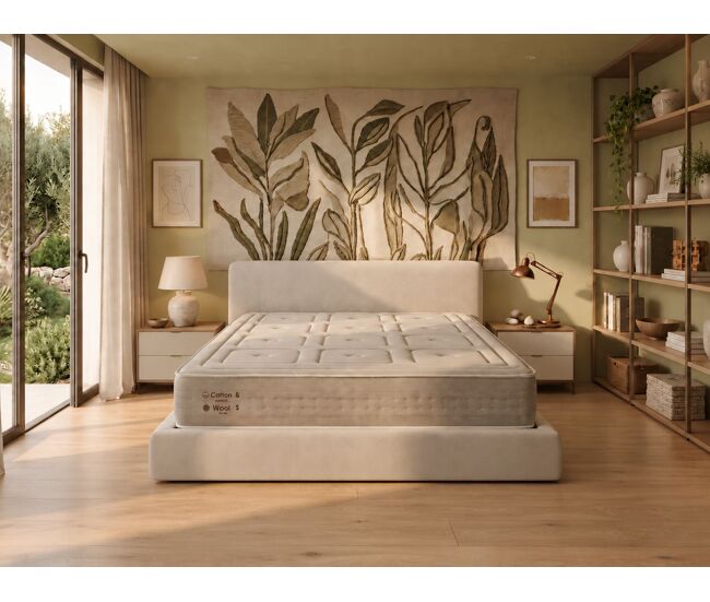 Colchón de espuma dormissimo natura organic spring 150x180 altura 28 cm