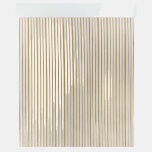 Acomoda Textil - Cortina de PVC para interior ou exterior para Terraço, Jardim, Varanda e Pátio. Painel com barra de protecção contra moscas e insectos em alumínio (HoneyClear, 120x210 cm).