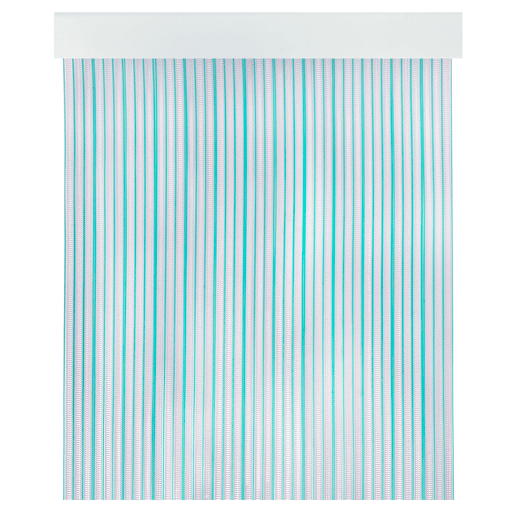 Acomoda Textil - Cortina de PVC para interior ou exterior para terraço, jardim, varanda e pátio. Painel com barra de protecção contra moscas e insectos em alumínio, fácil instalação (VerdeClaro, 90x210 cm)