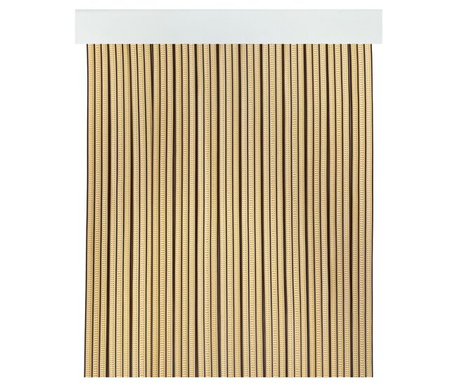 Acomoda textil - cortina interior o exterior pvc para terraza, jardín, balcón y patio. panel con barra de aluminio antimoscas e insectos fácil