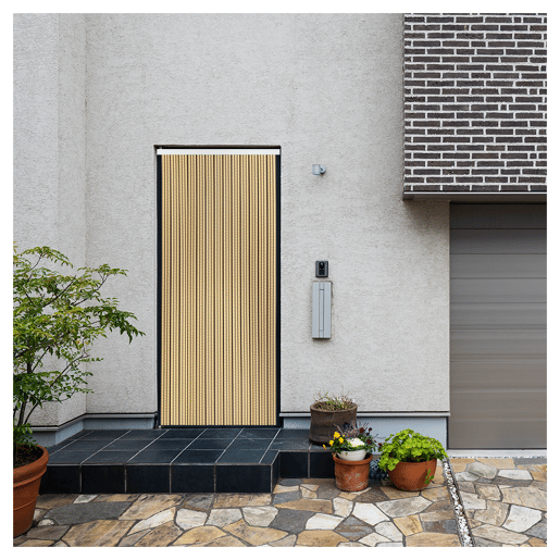 Acomoda Textil - Cortina de PVC para interior ou exterior para terraço, jardim, varanda e pátio. Painel com varão de alumínio à prova de moscas e insectos, fácil de instalar (BegeCastanho, 90x210 cm). Acomoda Textil - Cortina de PVC para interior ou exterior para terraço, jardim, varanda e pátio. Painel com varão de alumínio à prova de moscas e insectos, fácil de instalar (BegeCastanho, 90x210 cm).